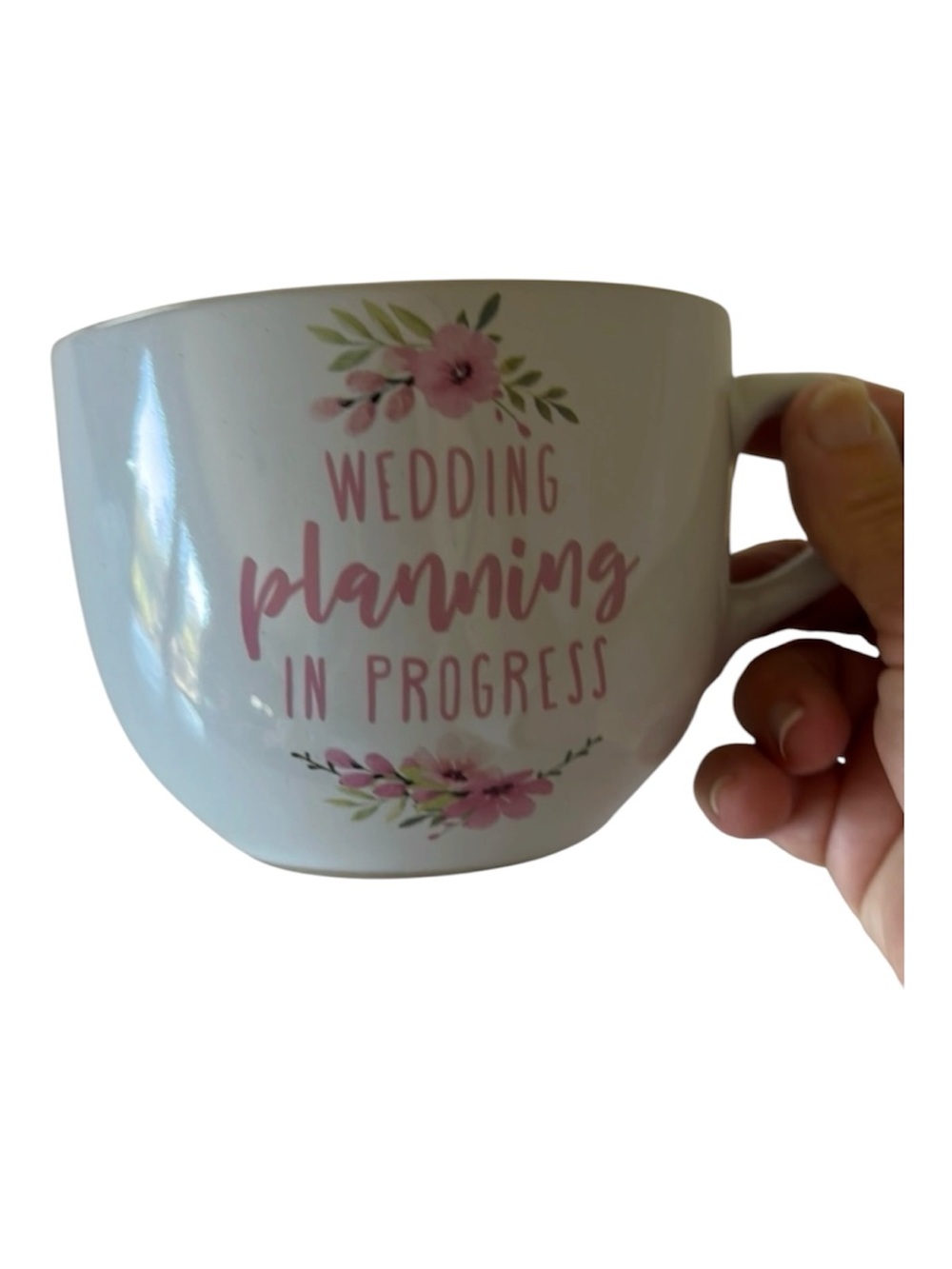 Roobee Wedding Planning In Progress Mug Pink Bridal Shower Coffee Cup